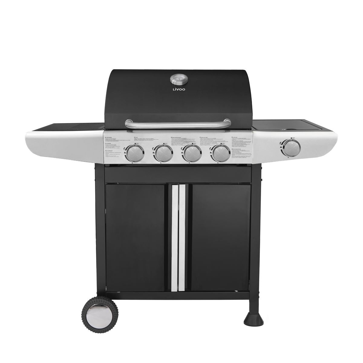 Barbecue gaz 4 bruleurs | LIVOO