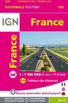 Carte IGN 1M952 - 952 Mini France