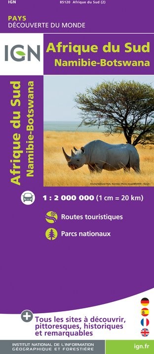 Carte IGN 85120 - Afrique Du Sud - Namibie Botswana