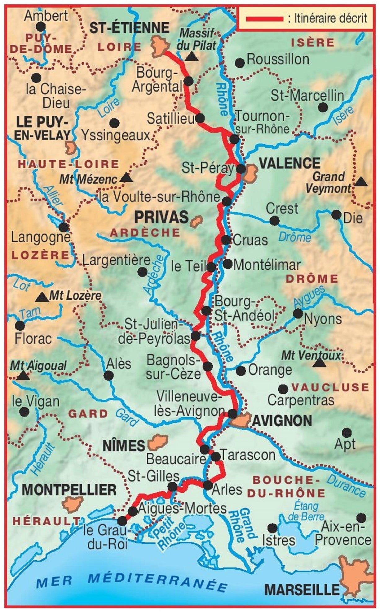 GR42 - Du Pilat à la Méditerranée | Topoguide FFRP
