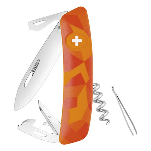 Couteau suisse Swiza C03 Luceo - Orange avec 11 fonctions