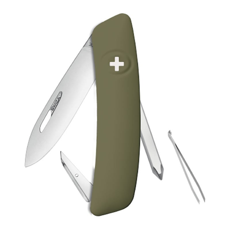 Couteau suisse Swiza D02 Olive - Kaki avec 6 fonctions