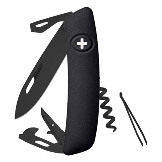 Couteau suisse Swiza D03 Allblack Noir avec 11 fonctions