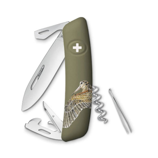 Couteau suisse Swiza D03 Edition Bécasse - Kaki avec 11 fonctions