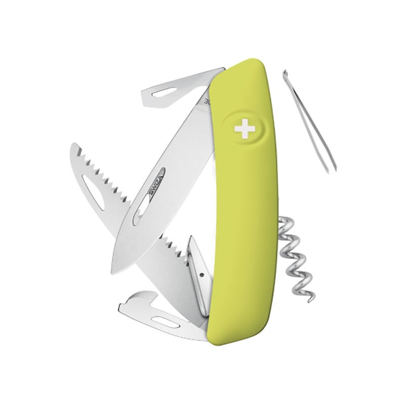 Couteau suisse Swiza D05 Mousse - Vert pomme avec 12 fonctions