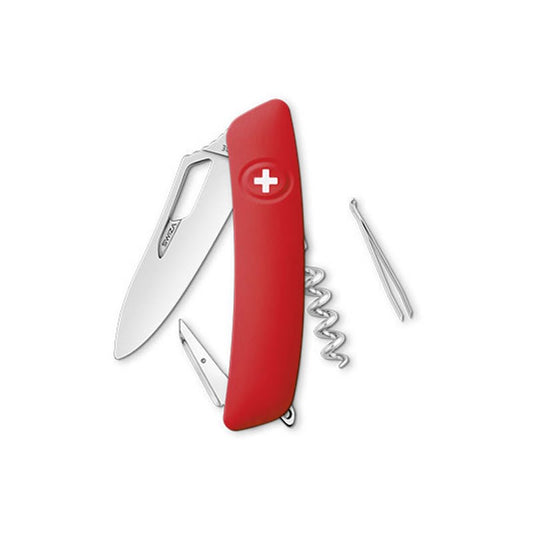 Couteau suisse Swiza H01R Rouge - Rouge avec 6 fonctions