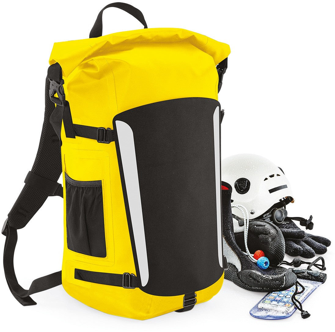 Sac à dos étanche SLX® 25 litres Quadra noir et jaune