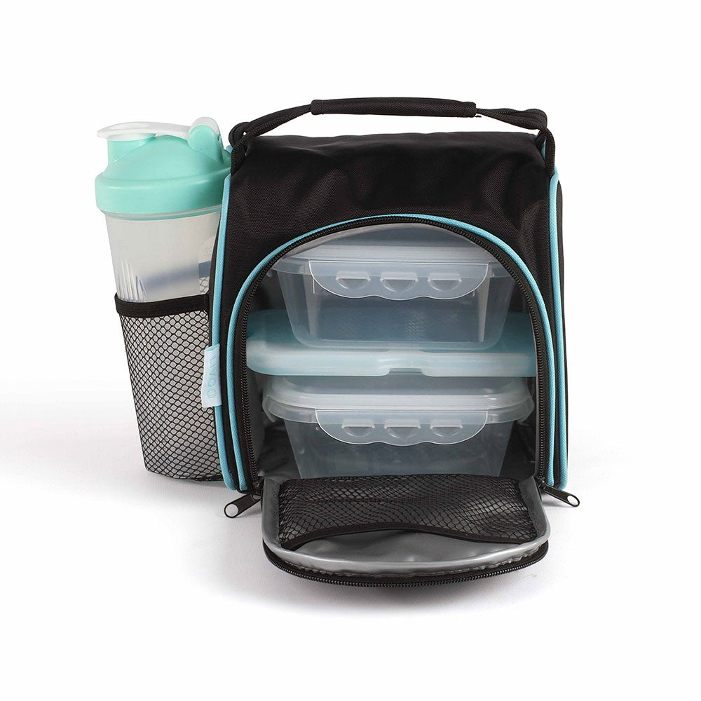 Lunch box "repas du midi" noir/bleu | LIVOO
