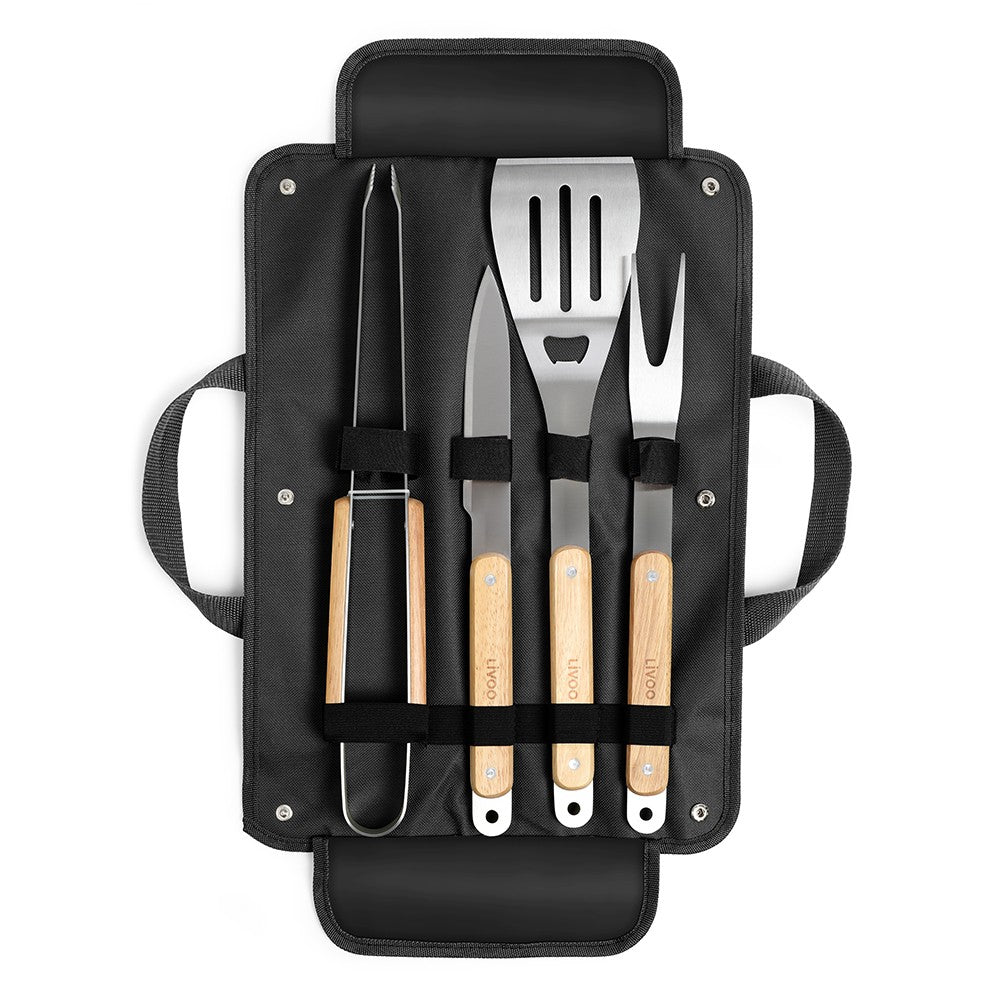 Set de 4 accesoires pour barbecue | LIVOO