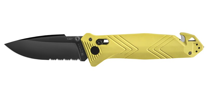 Couteau TB Outdoor CAC 4 fonctions, manche fluorescent