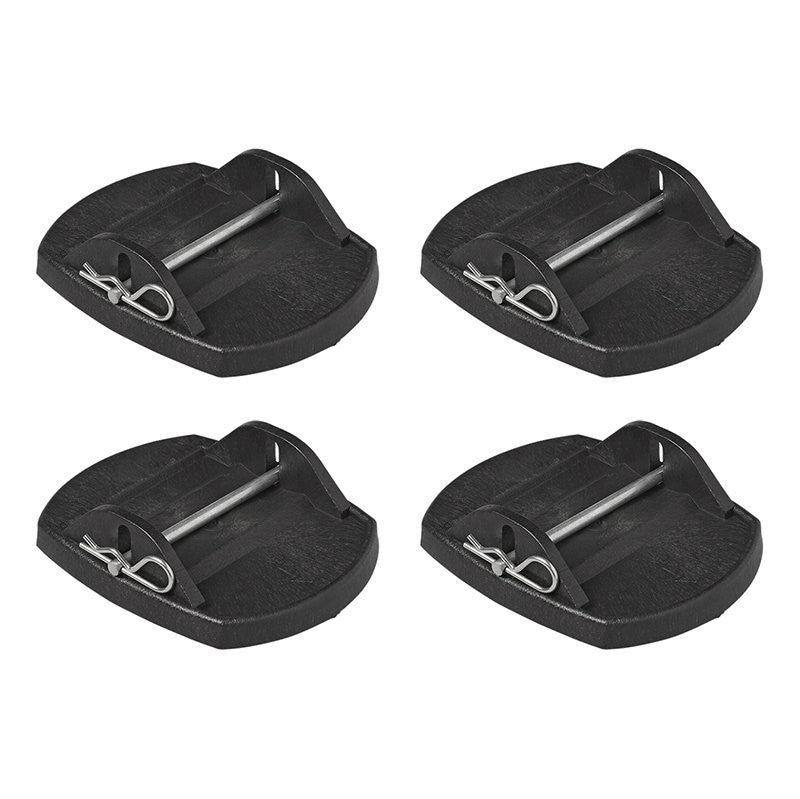Pieds de vérin stationnement avec broche métal - jeu de 4 pièces