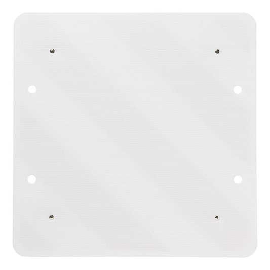 Panneau de signalisation plastique 50x50cm avec réflecteurs