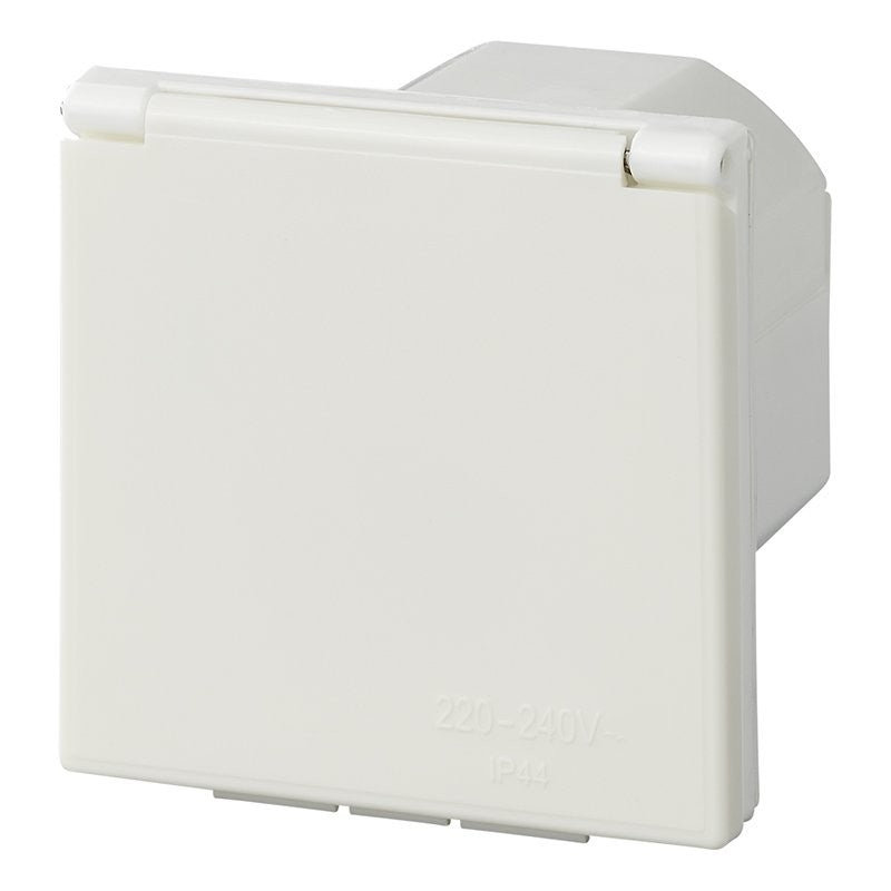 Socle à encastrer mâle CEE carré (blanc)