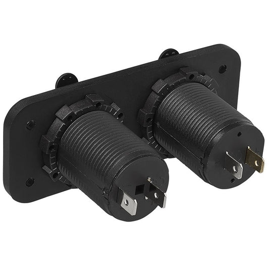 Kit de montage encastré: prise DIN + Prise-USB double type A 2x2100mA