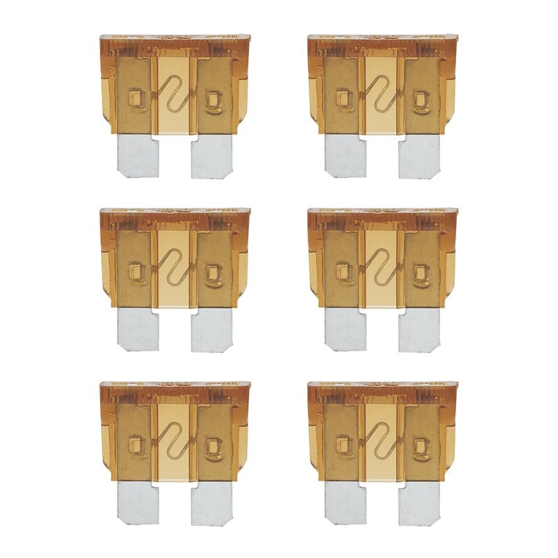 Fusibles standard 7,5A brun 6 pièces dans blister