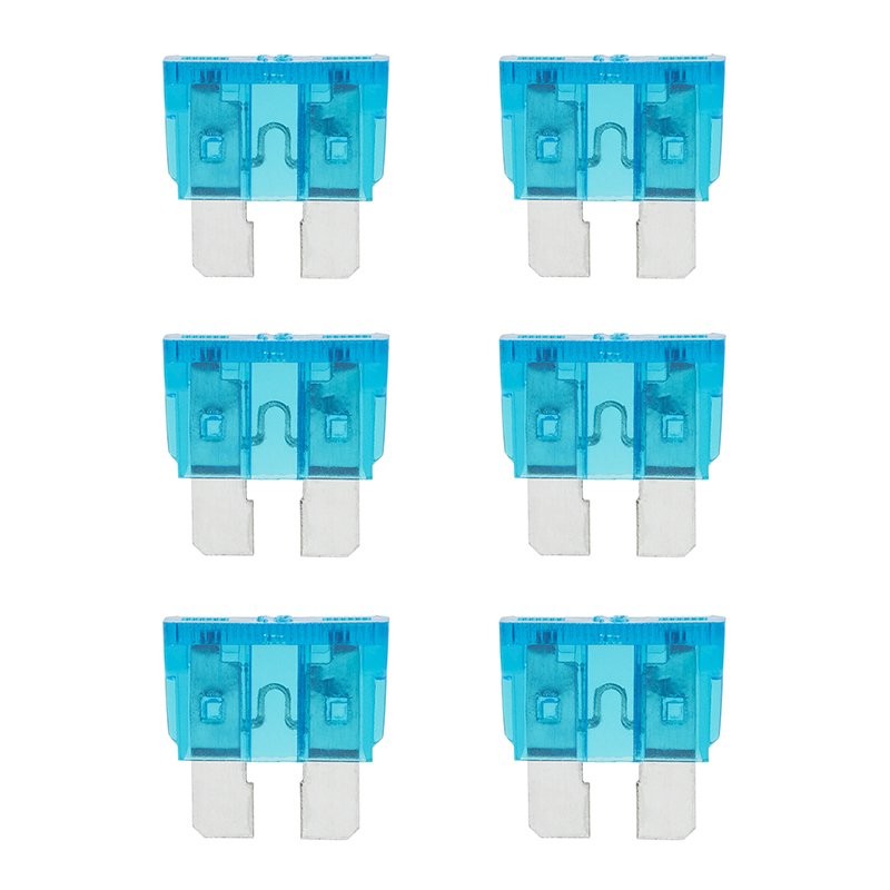Fusibles standard 15A bleu 6 pièces dans blister