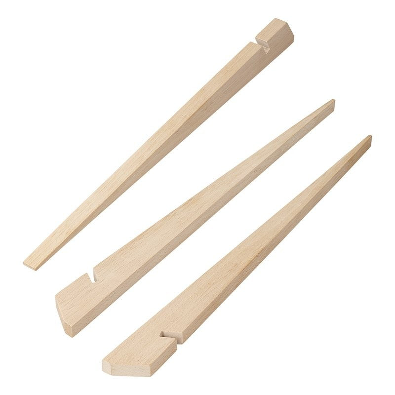 Piquet de tente 40cm bois 4 pièces en polybag