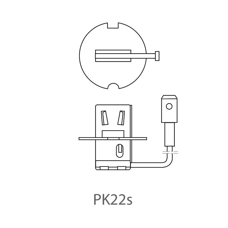 Lampe de voiture 12V 55W PK22s H3 dans boîte
