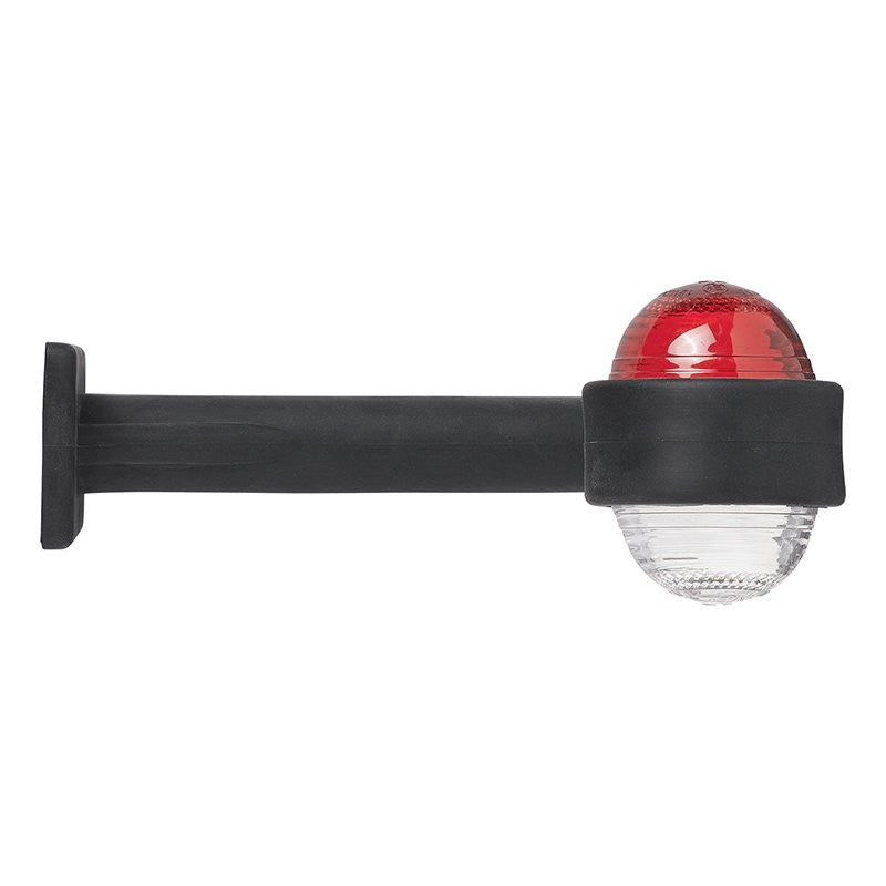 Feu de gabarit rouge/blanc 185mm équerre