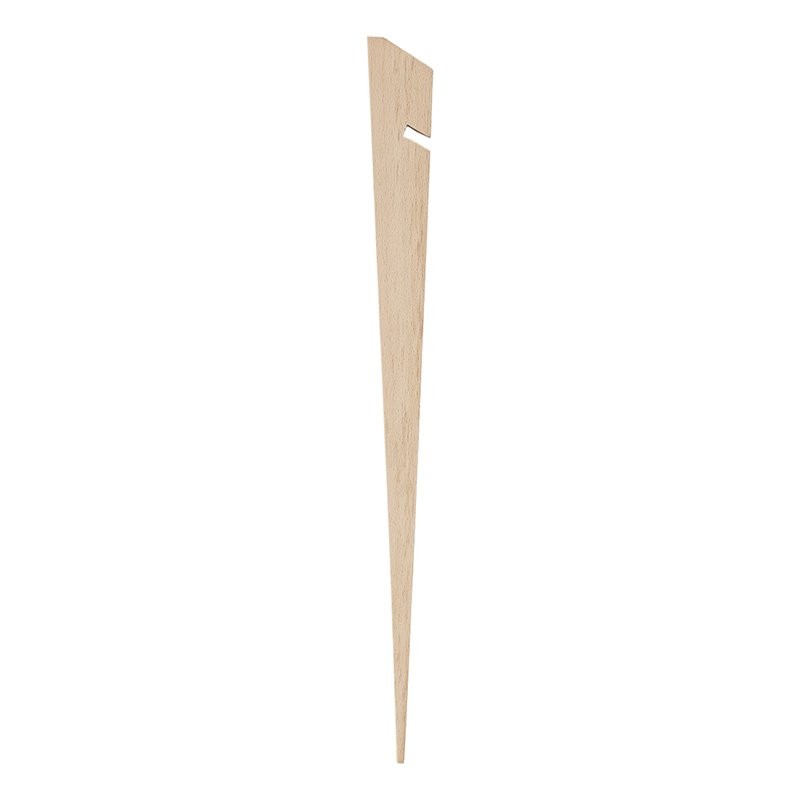 Piquet de tente 40cm bois 4 pièces en polybag