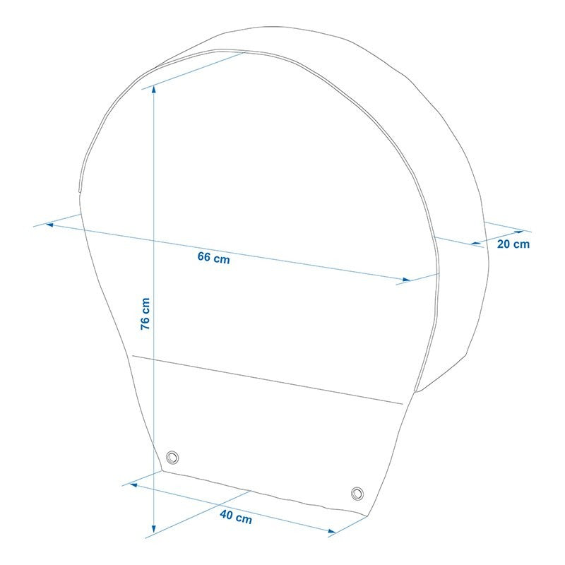 Housse de protection aluminium réfléchissant pour roue 16"