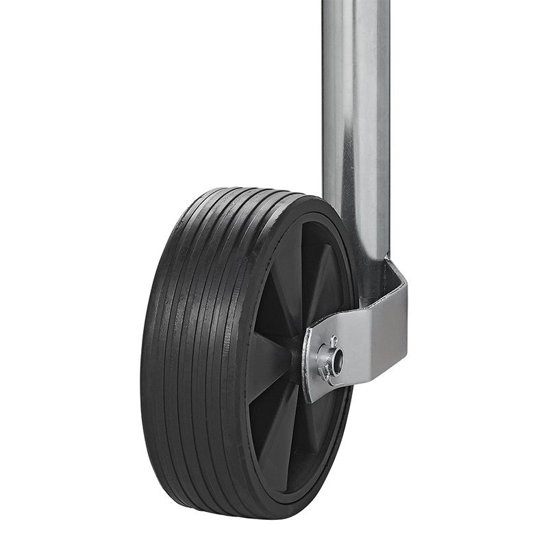 Roue jockey 48mm jante plastique avec pneu caoutchouc 220x70mm
