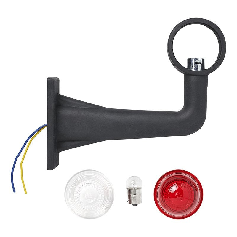 Feu de gabarit rouge/blanc 185mm équerre