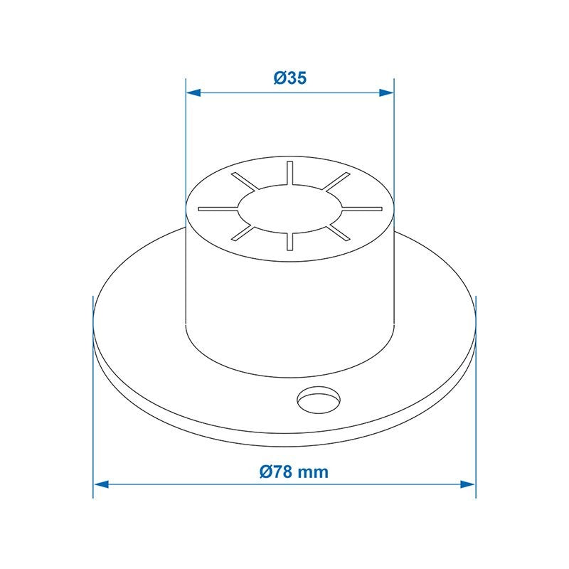 Pieds pour pieds de table / marche pied - jeu de 4 pièces