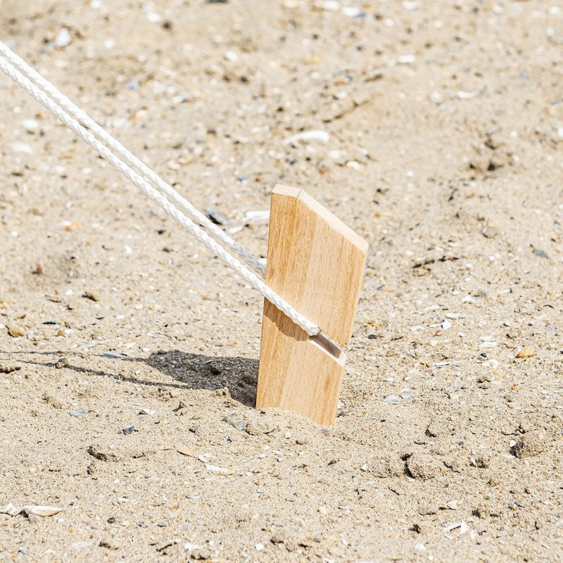 Piquet de tente 30cm bois 4 pièces en polybag