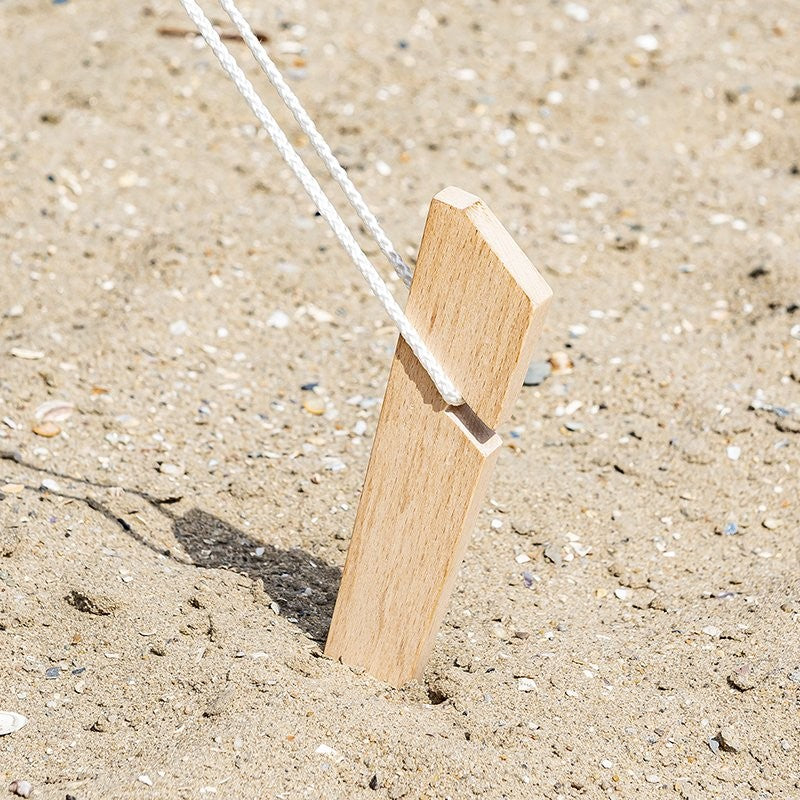 Piquet de tente 40cm bois 4 pièces en polybag