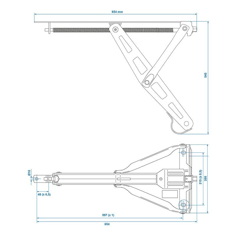 Vérin stabilisateur 600kg pour caravane