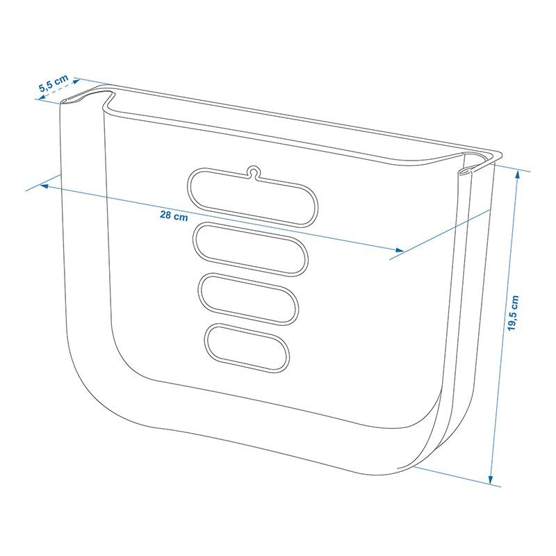 Poubelle 6L pliable pour caravane/camping-car