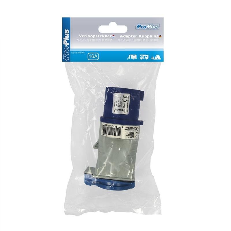 Adaptateur fiche CEE vers prise francaise