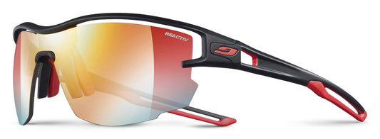 Lunette de soleil Julbo Aero | Black / Red | Reactiv Performance 1-3 Laf