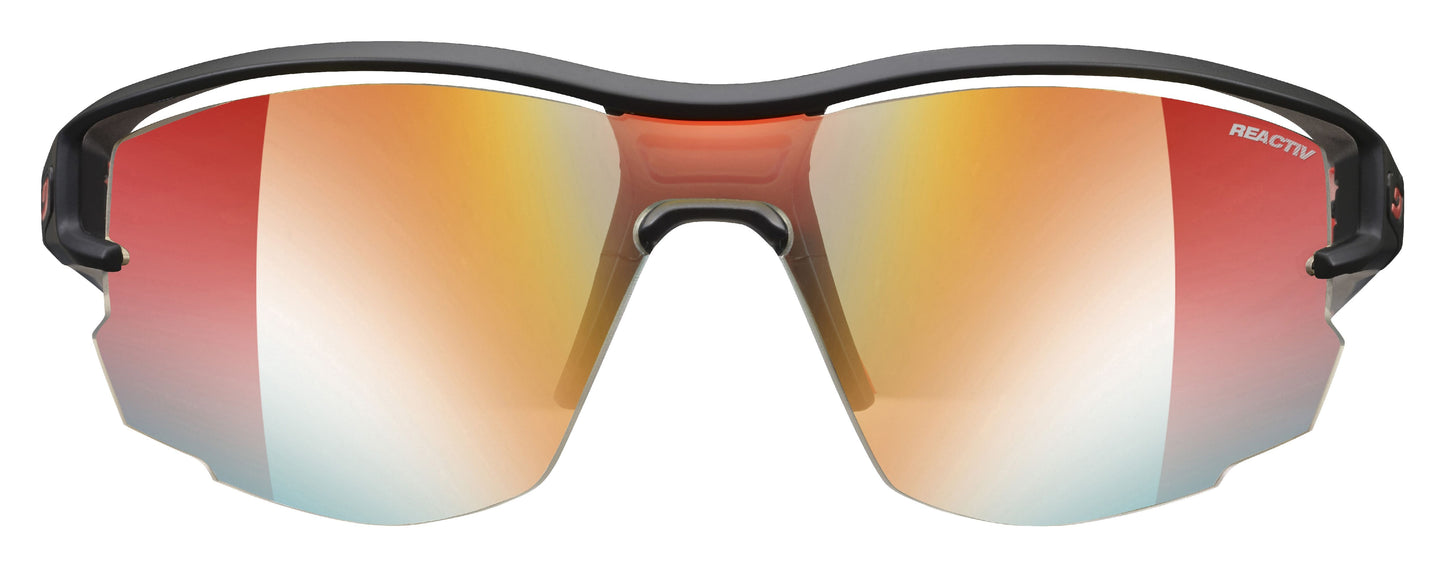 Lunette de soleil Julbo Aero | Black / Red | Reactiv Performance 1-3 Laf