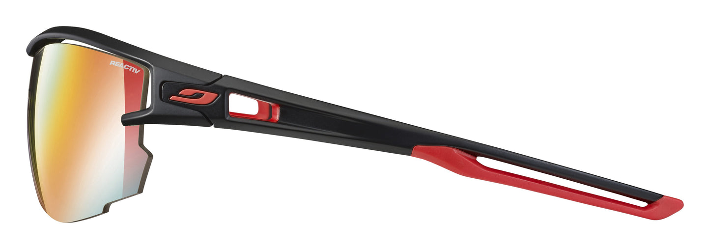 Lunette de soleil Julbo Aero | Black / Red | Reactiv Performance 1-3 Laf