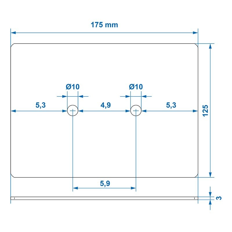 Contre plaque pour 342138 et 342134 sur carte