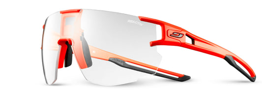 Lunette de soleil Julbo Aerospeed | Orange Fluo / Black | Reactiv Performance 0-3