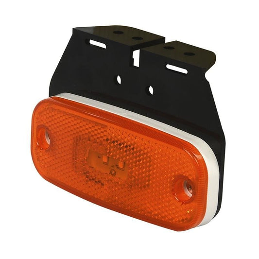 Feu de position latéral 10-30V orange 110x45mm LED avec support dans blister