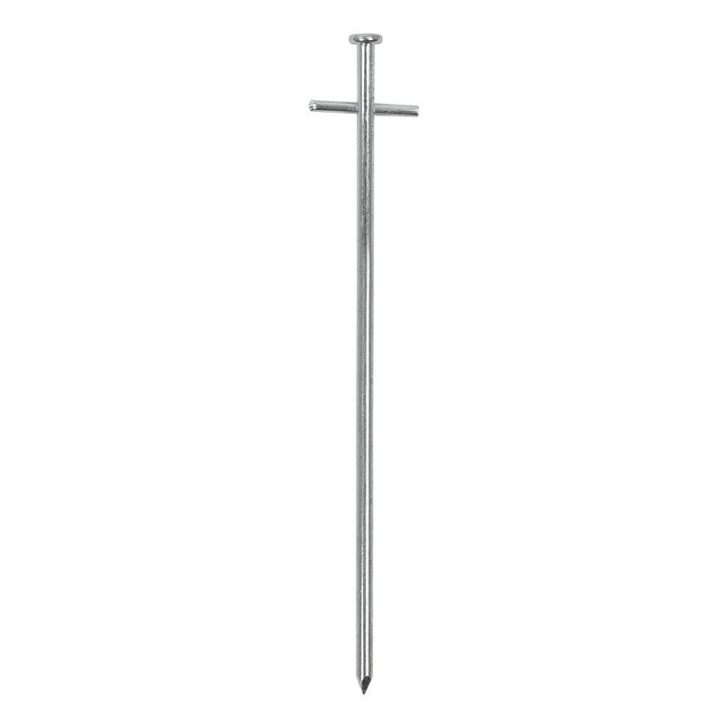Piquet roche en métal 23cm avec croix a souder 6 pièces dans polybag
