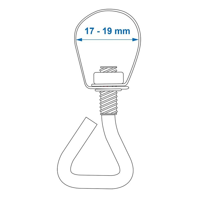 Attache tuyau 17-19mm 4 pièces dans blister