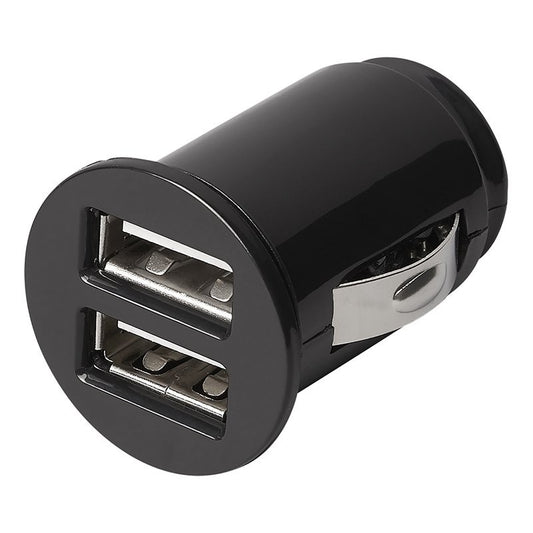 Mini-chargeur allume cigare double USB type A 12V/24V 3100mA dans blister