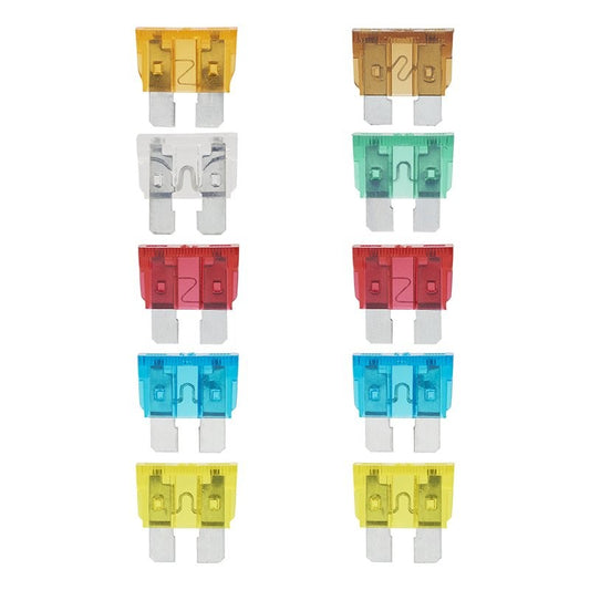 Fusibles plats standard assortiment de 10 pièces dans blister