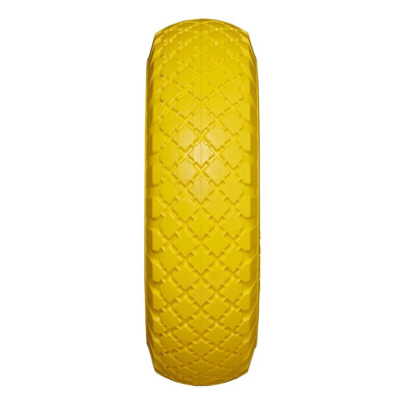 Roue PU avec jante plastique 10" 3.00-4