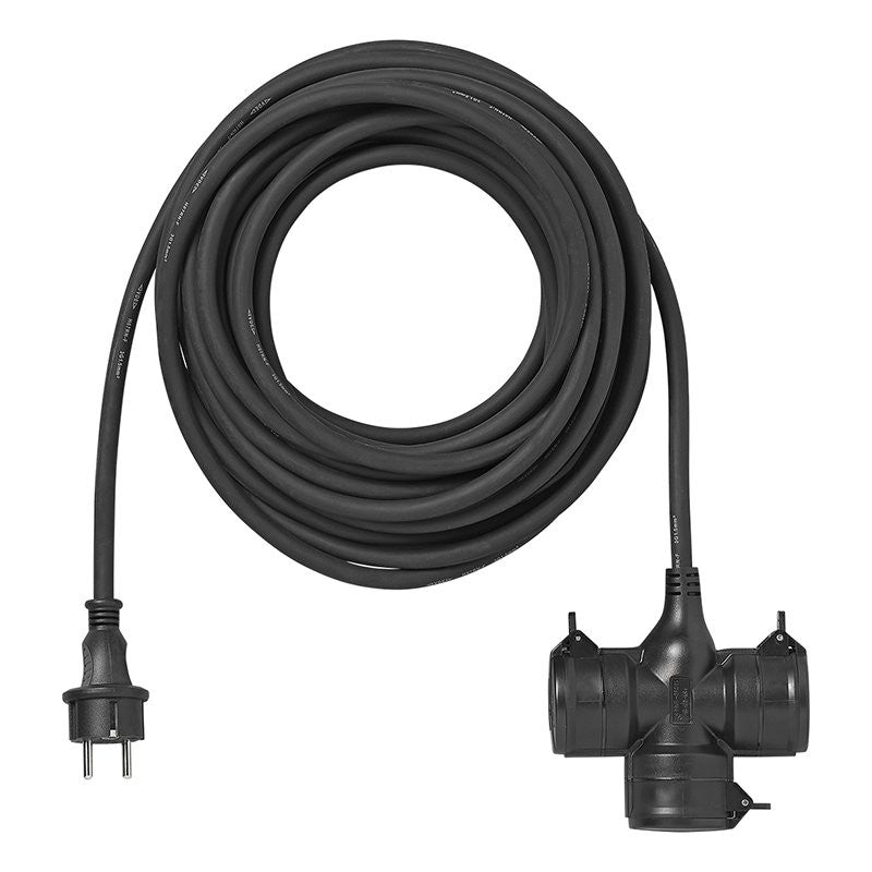 Rallonge triple prise Schuko 10M 3x 2,5 mm²