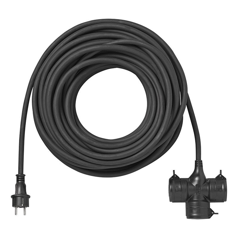 Rallonge triple prise Schuko 25M 3x 2,5 mm²