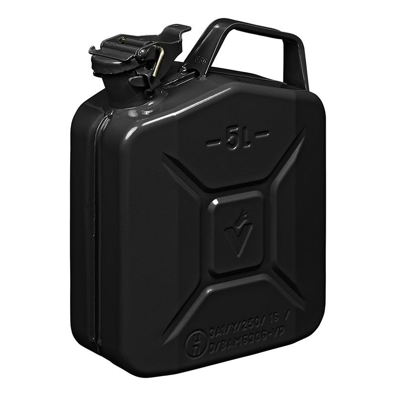 Jerrycan 5L métal noir UN- & TüV-approuvé