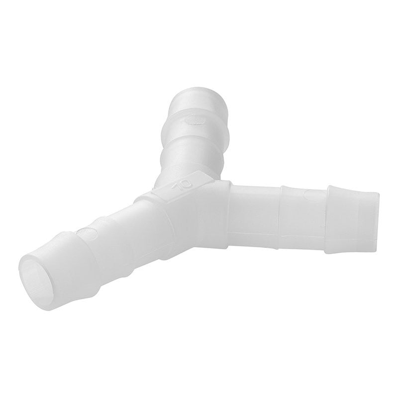 Raccord Y pour circuit d'eau 10mm 2 pièces dans blister