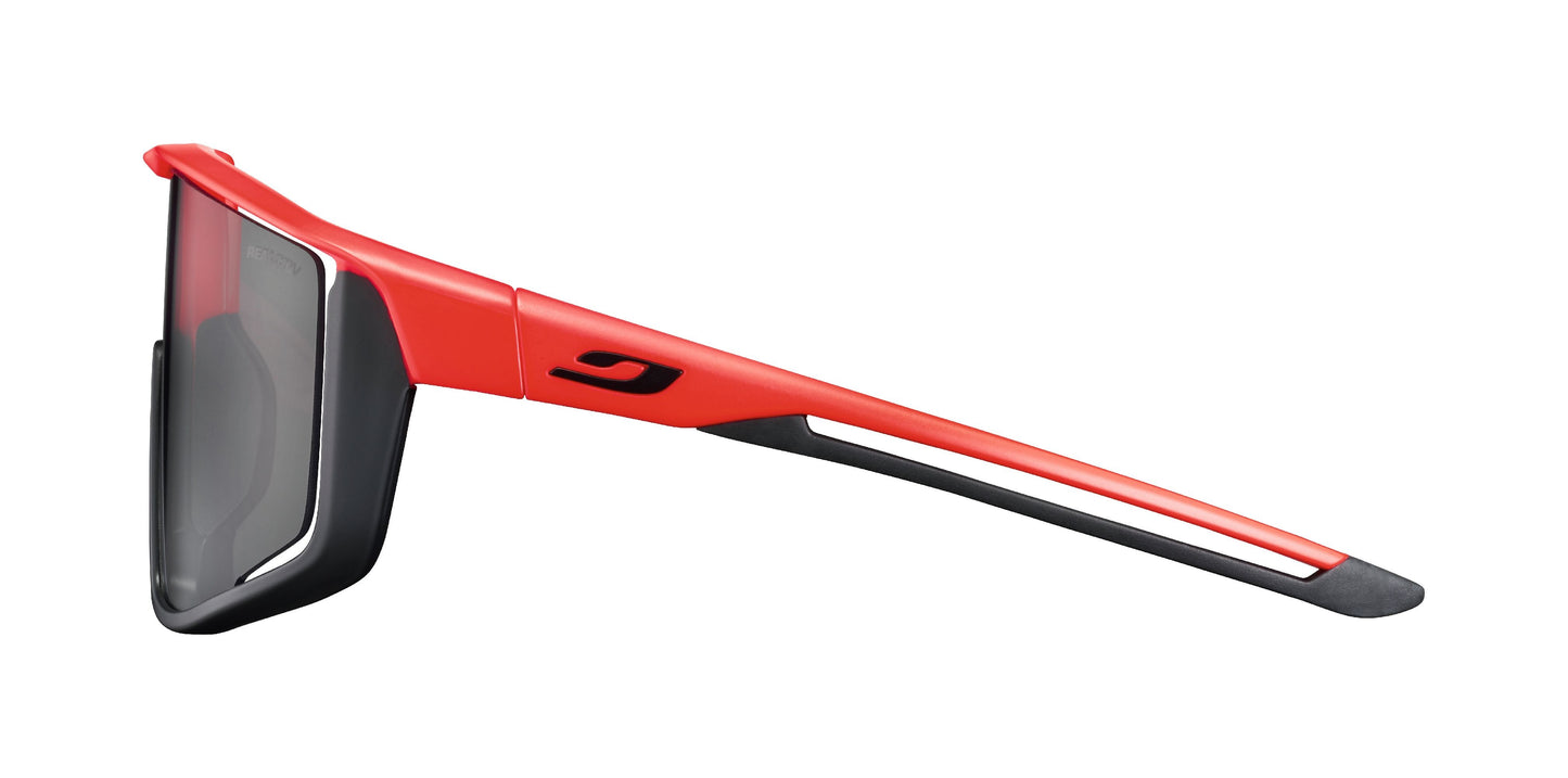 Lunette de soleil Julbo Fury | Black / Orange Fluo | Reactiv Performance 0-3