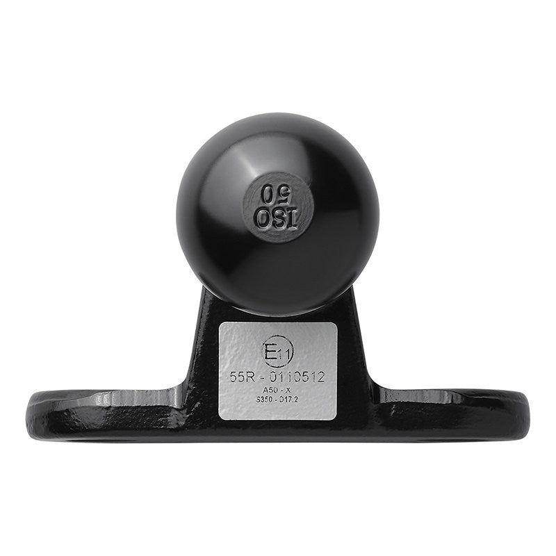 Boule d'attelage noir équerre D17,2/S350